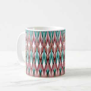 Pattern wave multi-coloured fashion retro coffee mug
