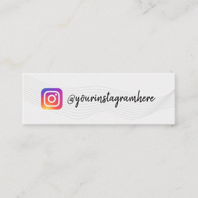 Pattern Waves instagram business card (Front)