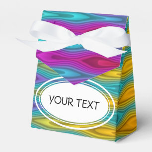 Pattern - waves stripes - neon coloured + your tex favour box