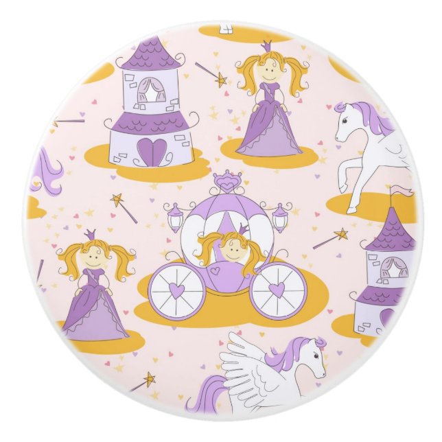 pattern with a princess ceramic knob (Front)