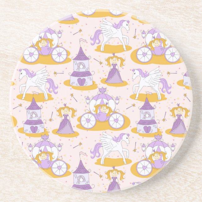 pattern with a princess coaster (Front)