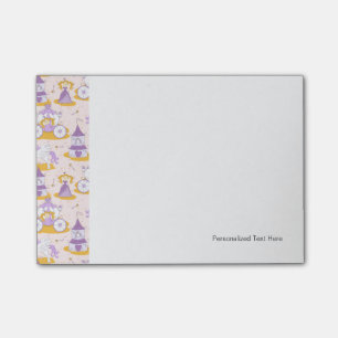 pattern with a princess post-it notes