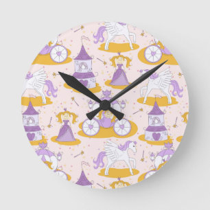 pattern with a princess round clock