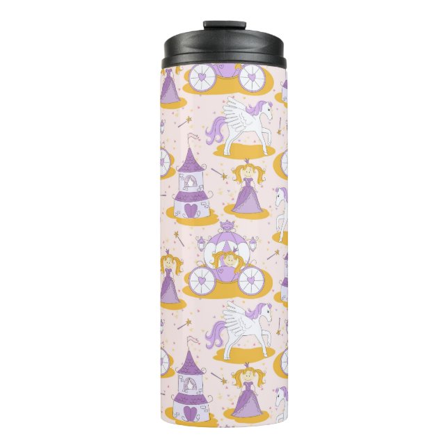 pattern with a princess thermal tumbler (Front)