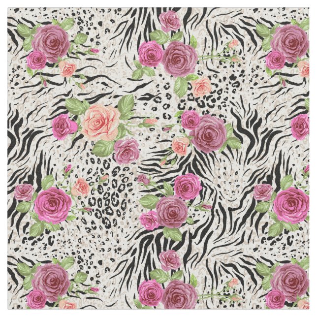 Pattern With Animal Prints Fabric (Close Up)