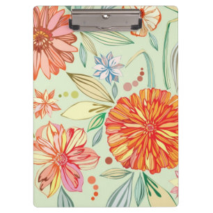 Pattern with asters clipboard