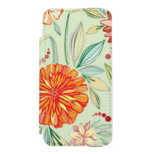 Pattern with asters incipio watson™ iPhone 5 wallet case