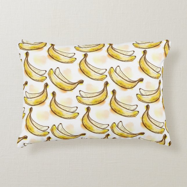 Pattern with banana decorative cushion (Front)