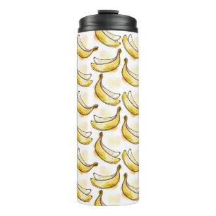 Pattern with banana thermal tumbler