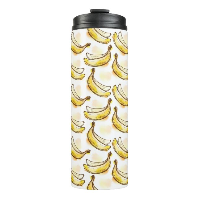 Pattern with banana thermal tumbler (Front)