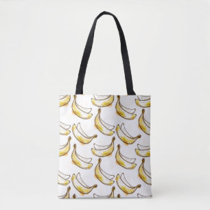 Pattern with banana tote bag