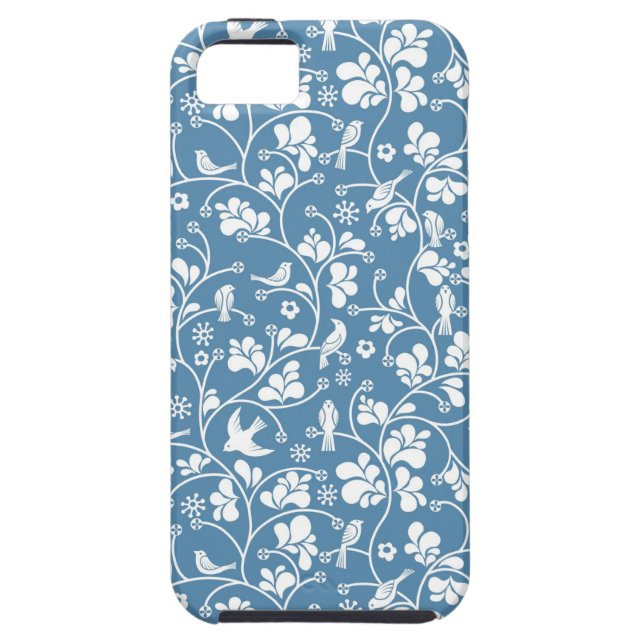 pattern with birds and plants ornament Case-Mate iPhone case (Back)