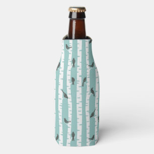 Pattern with birds and trees bottle cooler