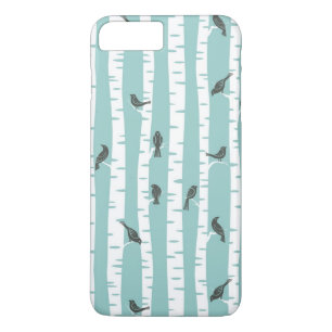 Pattern with birds and trees iPhone 8 plus/7 plus case
