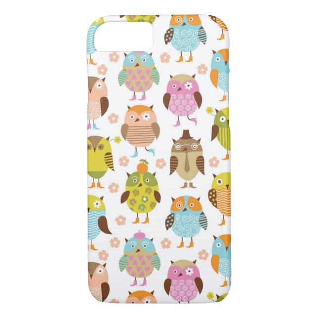 pattern with birds Case-Mate iPhone case (Back)