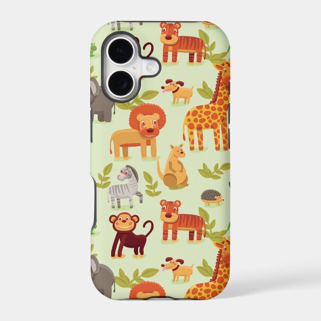 Pattern With Cartoon Animals (Back)