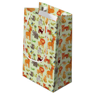 Pattern With Cartoon Animals Small Gift Bag