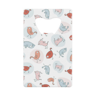 pattern with cartoon birds