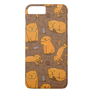 Pattern With Cats iPhone 8 Plus/7 Plus Case