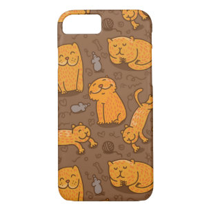 Pattern With Cats iPhone 8/7 Case