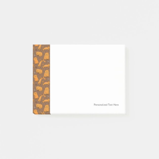 Pattern With Cats Post-it Notes (Front)