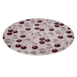 Pattern with Cherries 2 Cutting Board