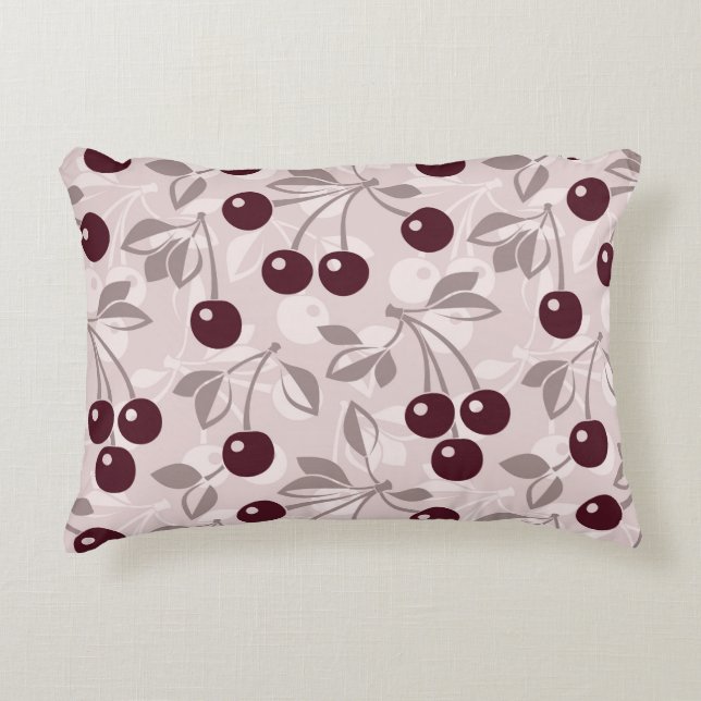 Pattern with Cherries 2 Decorative Cushion (Front)