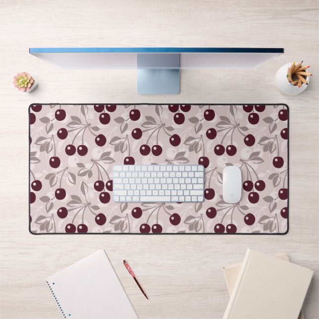 Pattern with Cherries 2 Desk Mat (Office 1)