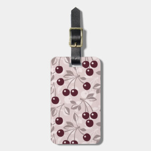 Pattern with Cherries 2 Luggage Tag