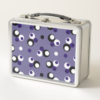 Pattern with Circles inside Circles Metal Lunch Box