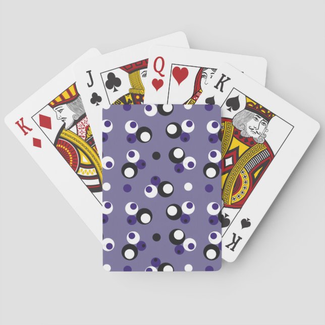 Pattern with Circles inside Circles Playing Cards (Back)