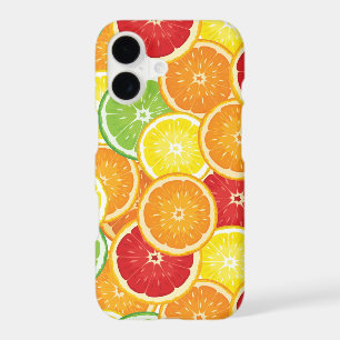 Pattern with citrus fruits