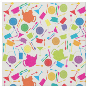 Pattern With Coloured Kitchen Stuff Fabric