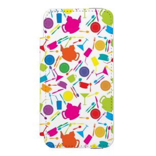 Pattern With Coloured Kitchen Stuff Incipio Watson™ iPhone 5 Wallet Case