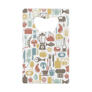 Pattern with cooking icons