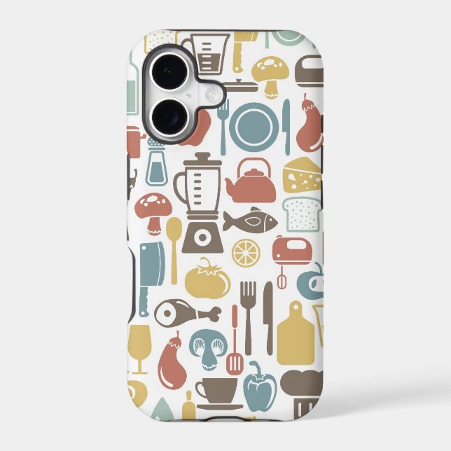 Pattern with cooking icons (Back)