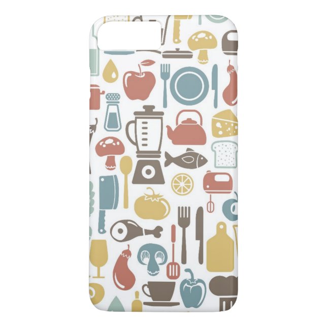 Pattern with cooking icons Case-Mate iPhone case (Back)
