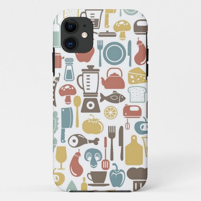 Pattern with cooking icons Case-Mate iPhone case (Back)