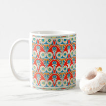 Pattern with cow heads - Ancient Egypt Art Coffee 