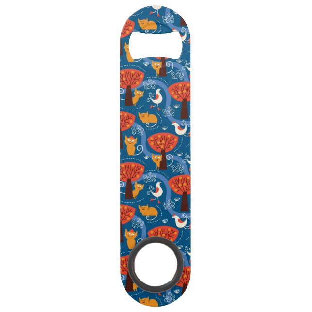 pattern with cute cats and birds (Front)