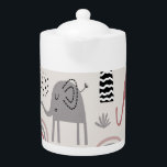 pattern with cute elephants and giraffes giant<br><div class="desc">pattern with cute elephants and giraffes</div>