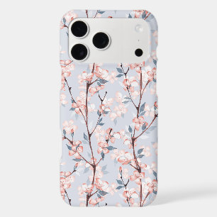 Pattern with delicate spring sakura flowers