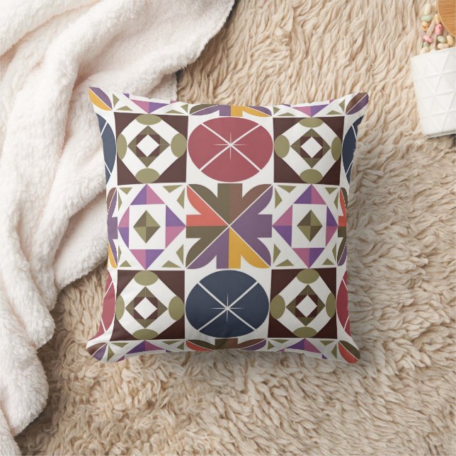  Pattern with different Geometric Shapes  Cushion (Blanket)