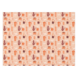 Pattern with drinks and text tablecloth