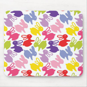 pattern with Easter rabbits Mouse Pad
