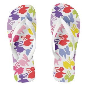 pattern with Easter rabbits Thongs