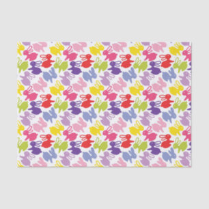 pattern with Easter rabbits Tissue Paper