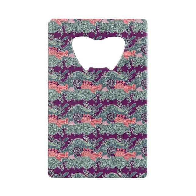 Pattern With Fish And Purple Wave (Front)