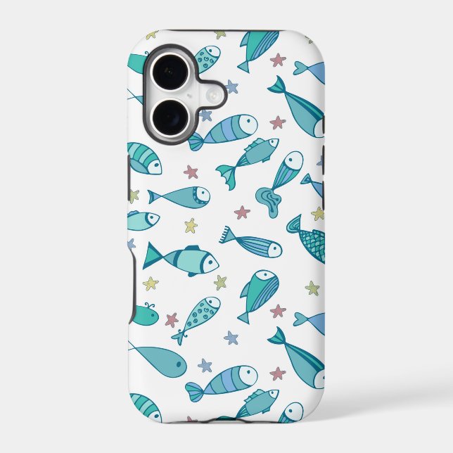 Pattern With Fish And Starfish (Back)