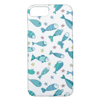 Pattern With Fish And Starfish